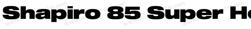 Shapiro 85 Super Hea字体转换